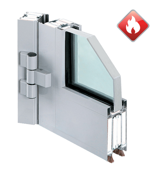 Fire rated glass door.