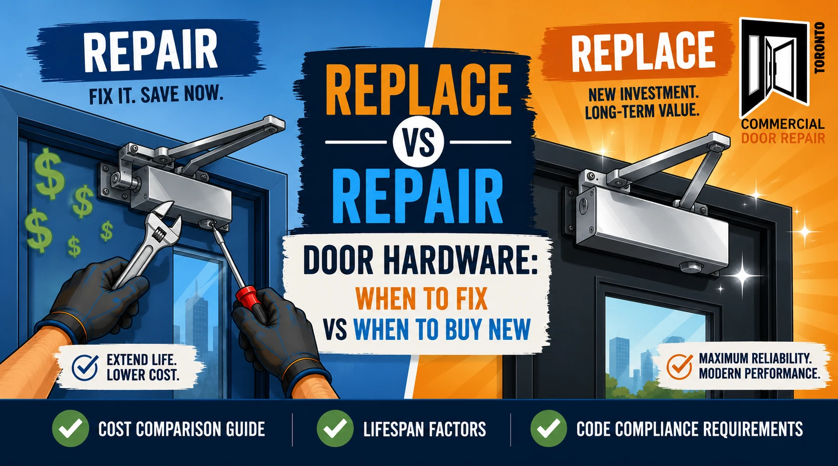 Replace vs Repair Door Hardware: When to Fix and When to Replace